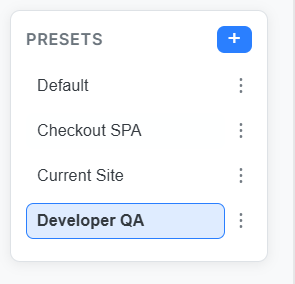 Saved presets and keyboard shortcut for one-click cleanup